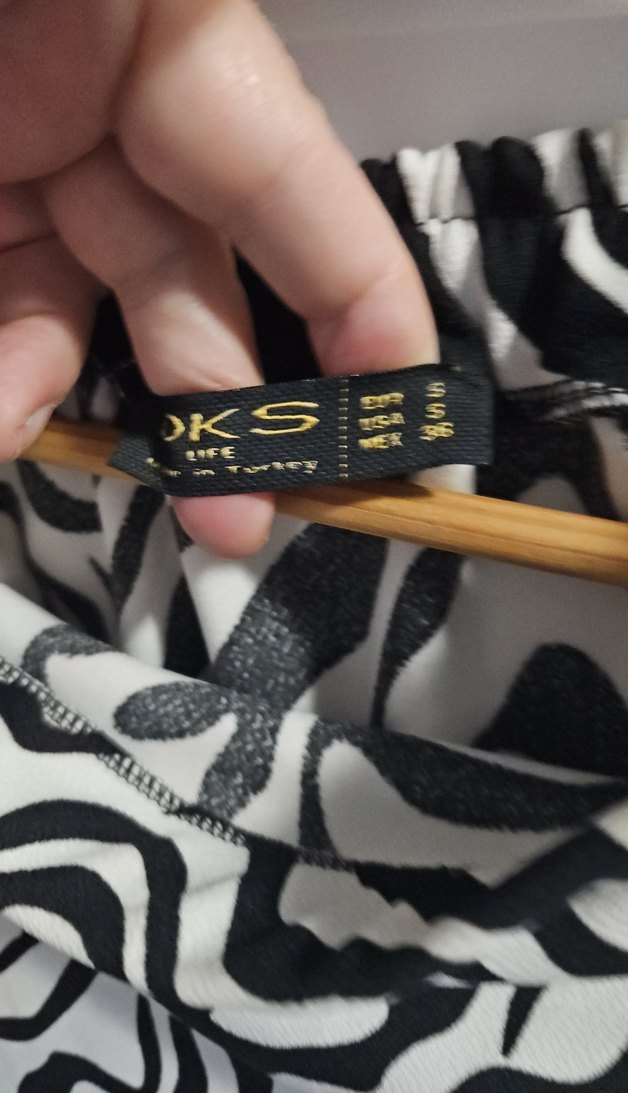 Zebra Desenli Drapeli etek - Görsel 4