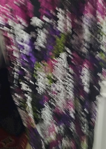 Uzun Bağlama Desenli Bohem Kadın Elbise - Görsel 2