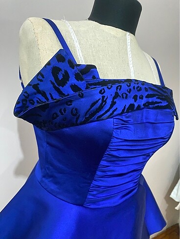 xs Beden Mini peplum abiye