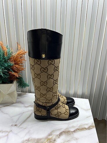 Gucci hakiki deri çizme