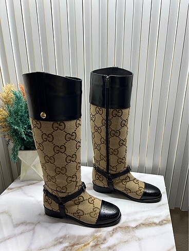 Gucci Gucci hakiki deri çizme