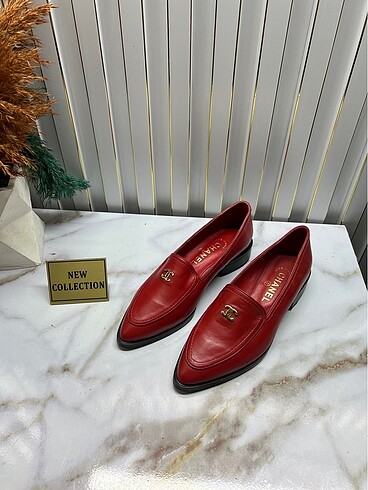 Chanel kırmızı kaliteli loafer ayakkabı ??