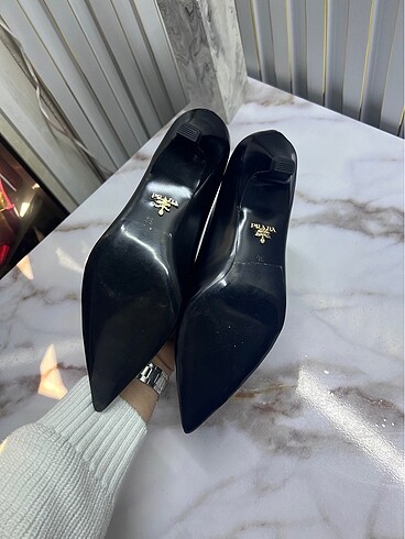 37 Beden siyah Renk Siyah hakiki deri Prada ayakkabı