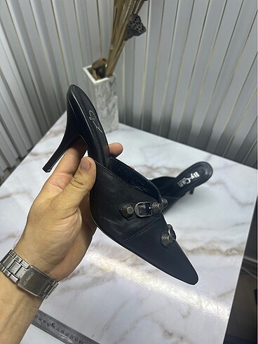 Balenciaga Siyah hakiki deri ayakkabı