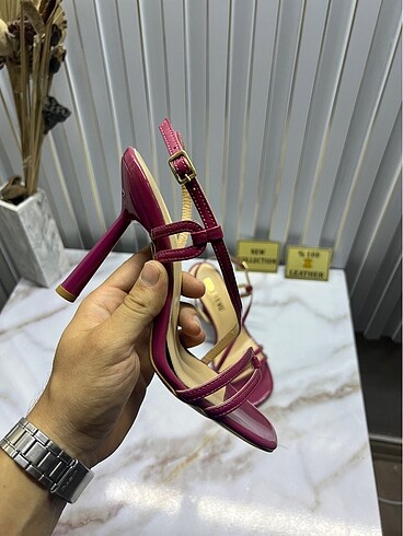 Zara FUŞYA hakiki deri topuklu ayakkabı