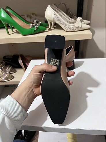 37 Beden ten rengi Renk Nude hakiki deri ayakkabı