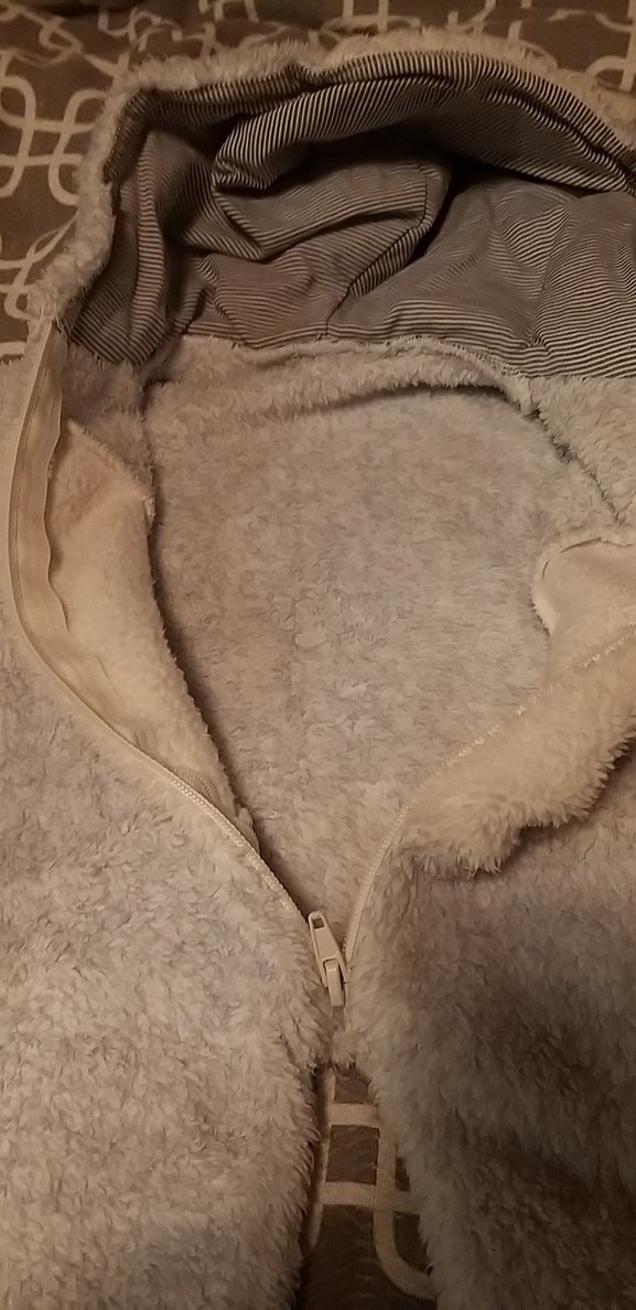 Gri Bebek Tulumu, Kürk Detaylı, Nakışlı - Görsel 4