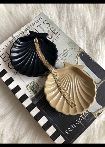 Bej ve Koyu Kabuk Şeklinde istridye takı tanagi - Görsel 3