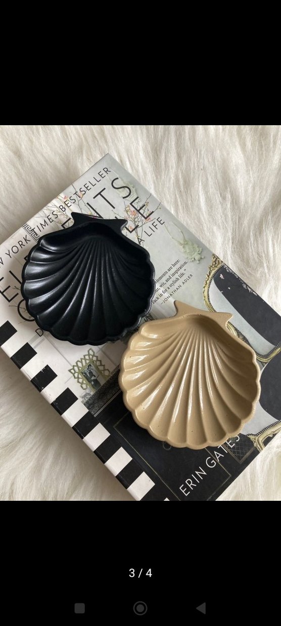 Bej ve Koyu Kabuk Şeklinde istridye takı tanagi - Görsel 2