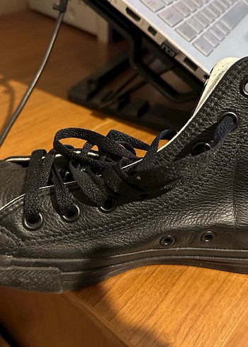 Converse özel seri Siyah Bağcıklı Rock Punk Kadın Spor Ayakkab - Görsel 4