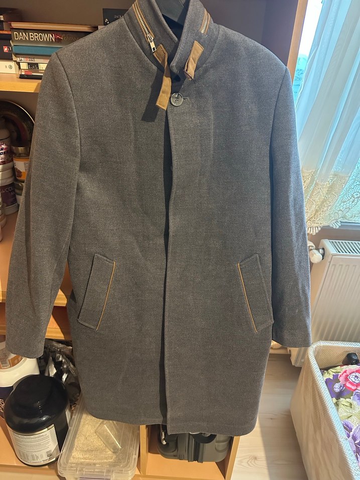 Gri Süet Erkek Midi Boy Ceket - Görsel 2