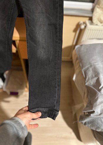 Erkek jogger Siyah Denim Pantolon - Görsel 5