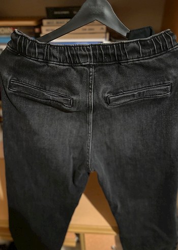Erkek jogger Siyah Denim Pantolon - Görsel 3