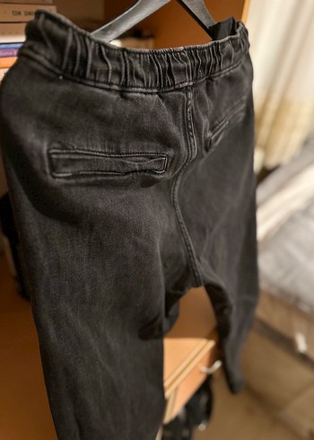 Erkek jogger Siyah Denim Pantolon - Görsel 2