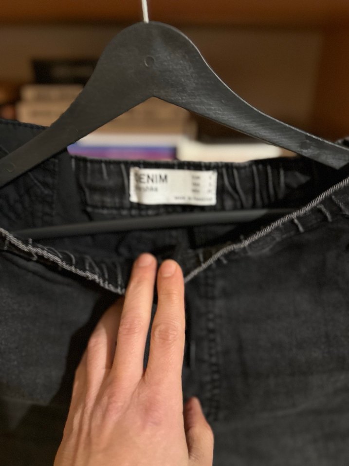 Erkek jogger Siyah Denim Pantolon - Görsel 4