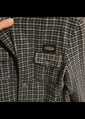 Catch ceket Düğmeli Gri Midi Erkek Yün Ceket - Görsel 2