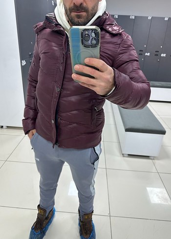 Avva Bordo şişme erkek Kışlık Mont - Görsel 8