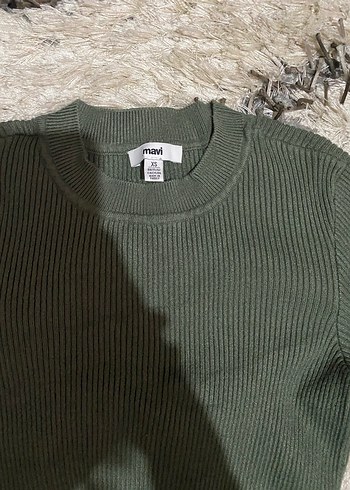 Gri Kadın Triko Uzun Kollu Kazak - Görsel 2