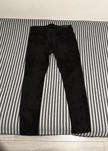 Erkek Siyah Slim Fit Kot Pantolon - Görsel 2