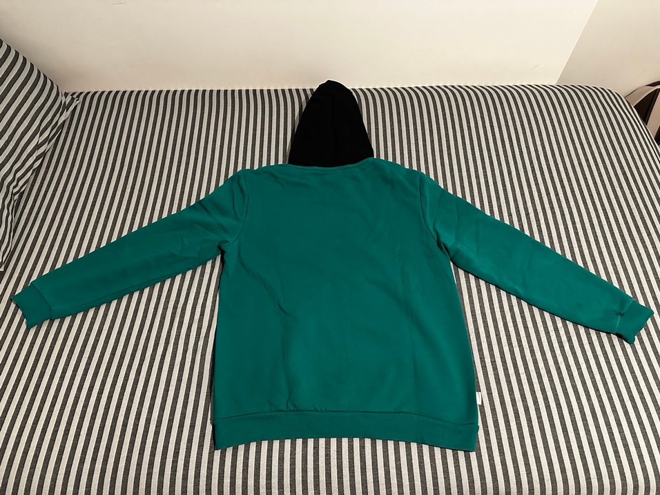 Koyu Yeşil Kapüşonlu Erkek Sweatshirt - Görsel 2