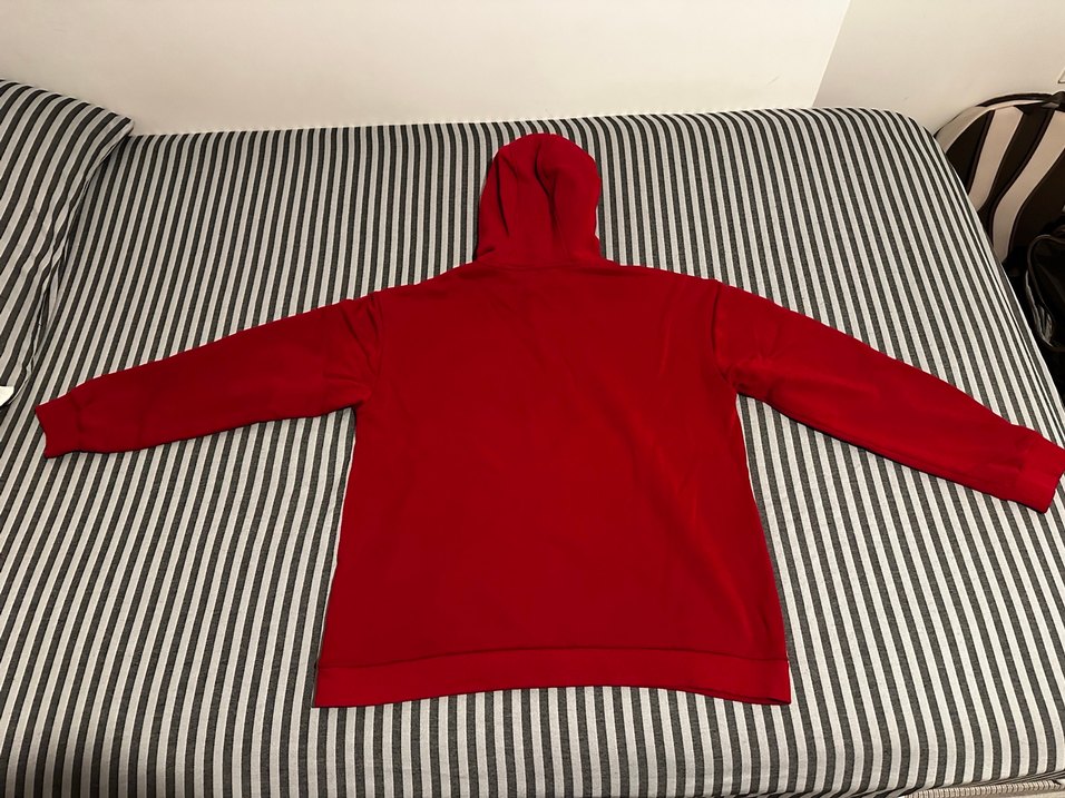 Kırmızı Kapüşonlu Uzun Kollu Sweatshirt - Görsel 2