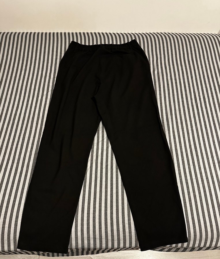 Erkek Siyah Pilili Kumaş Pantolon - Görsel 2