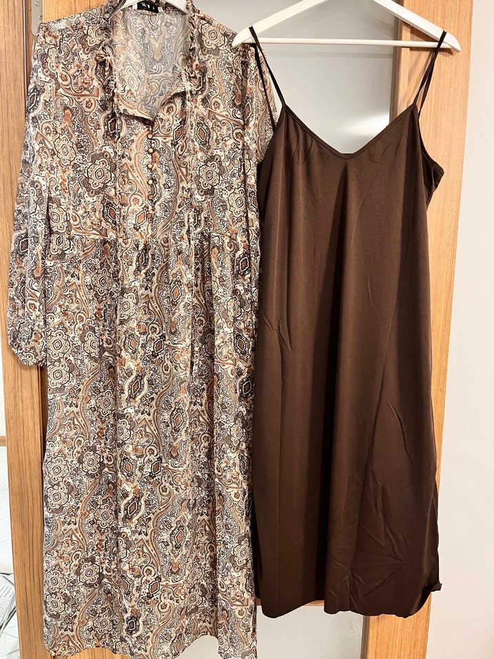 Bohem Yılan Desenli şifon Kadın Elbise - Görsel 3