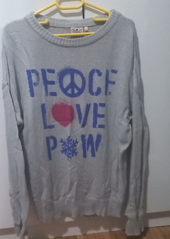 Vintage Love Gri Peace Love Peace Kazak