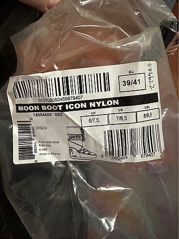 39 Beden ten rengi Renk Moon Boot Icon Cream 39-41