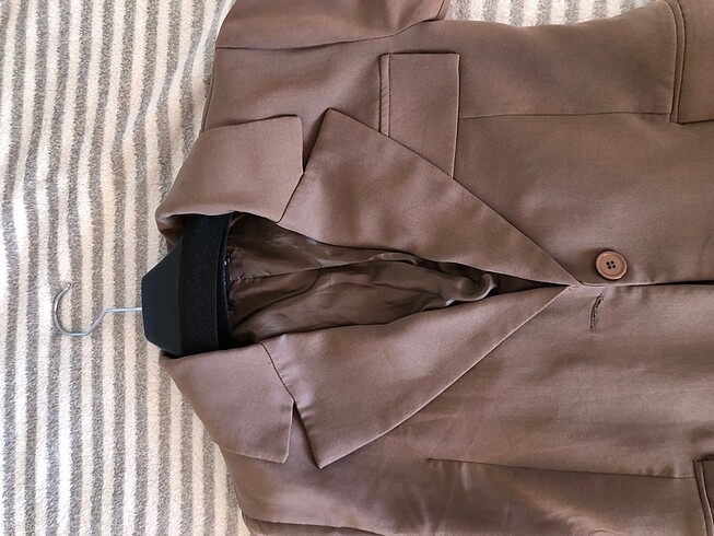 s Beden kahverengi Renk Blazer ceket