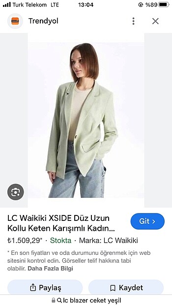 Blazer ceket