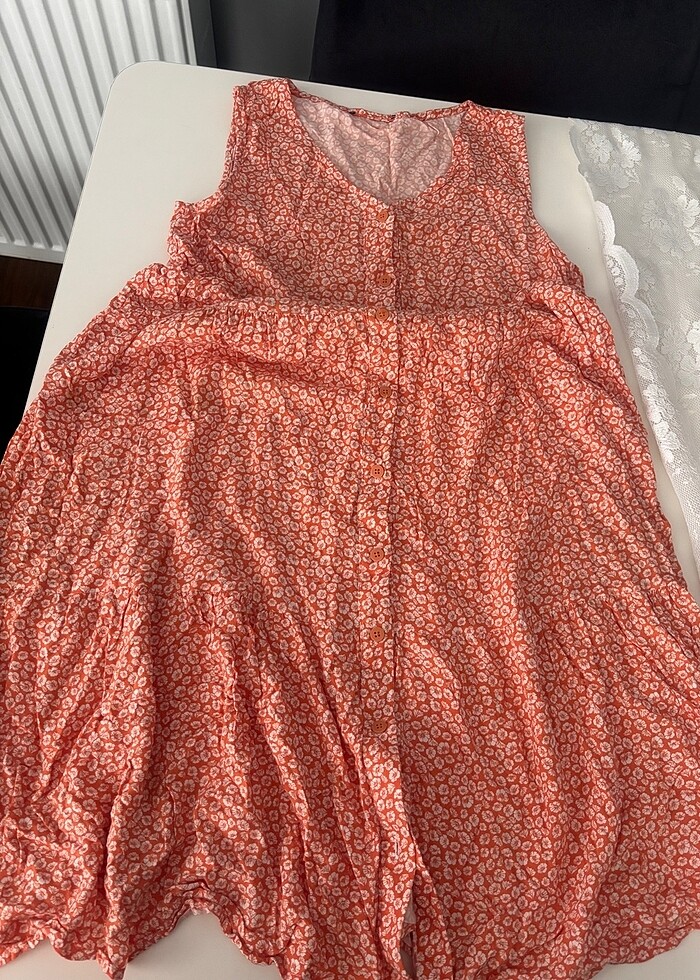 Yazlık midi boy elbise - Görsel 2