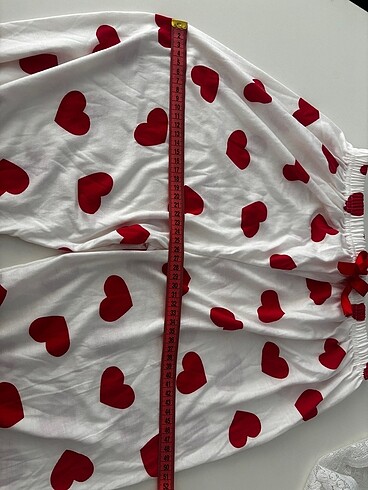 Askılı kalpli Gecelik - Görsel 5