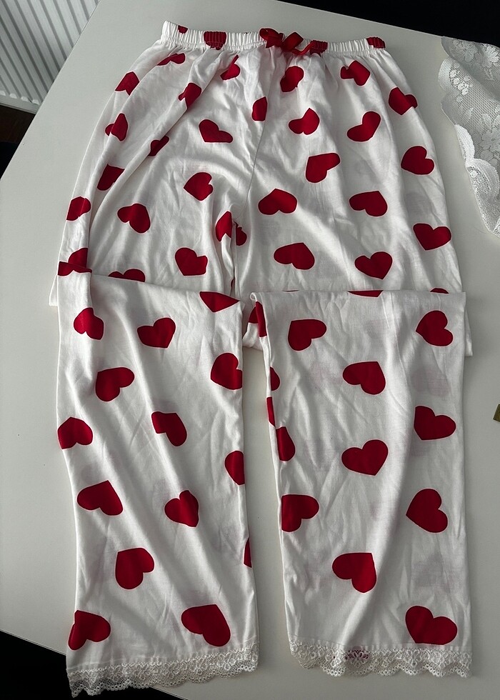 Askılı kalpli Gecelik - Görsel 4