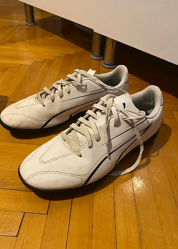 Beyaz Erkek Futbol Ayakkabısı Velcro Detaylı - Görsel 2