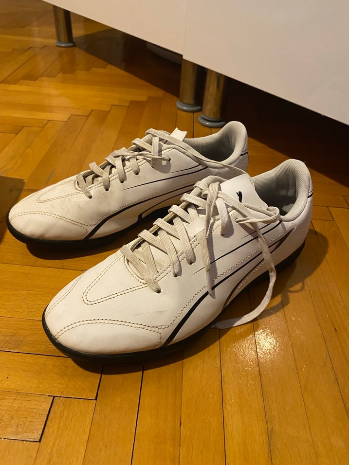 Beyaz Erkek Futbol Ayakkabısı Velcro Detaylı - Görsel 2