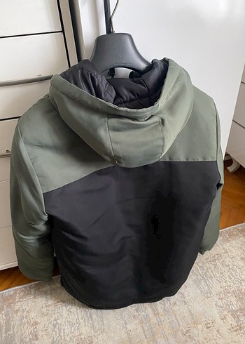 Gri Kapüşonlu Erkek Kayak Ceketi - Görsel 2