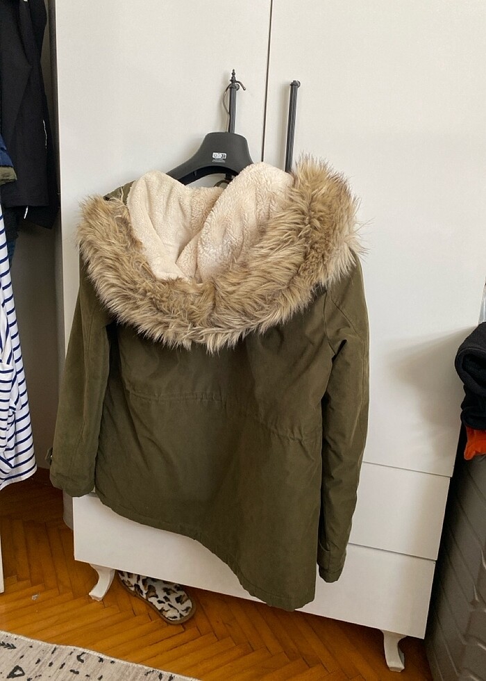 Kürklü mont - Görsel 4