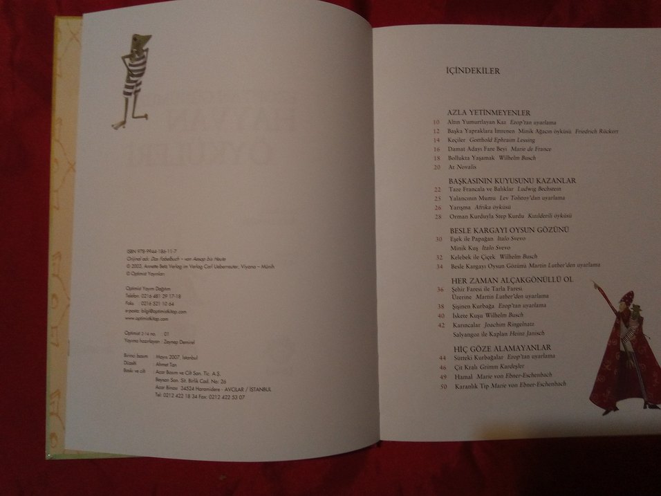 Ezop'tan Günümüze Hayvan Öyküleri Çocuk Kitabı Ciltli - Görsel 4