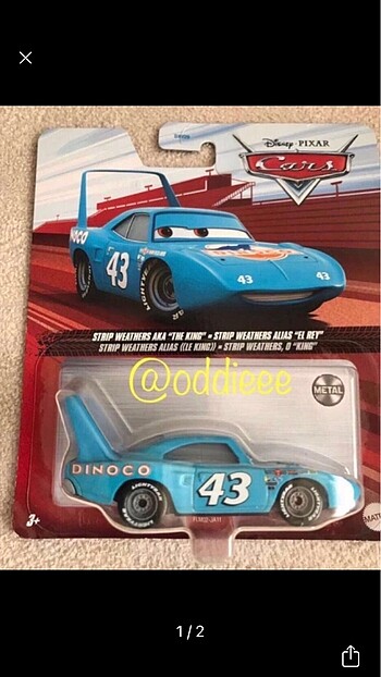 Disney Cars strip weathers king karakteri