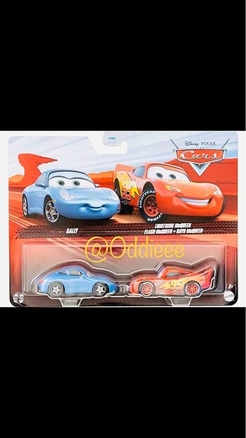 Beden Renk Disney Cars Sally ve Mcqueen ikili set