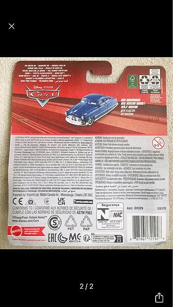Disney Cars Doc Hudson karakteri