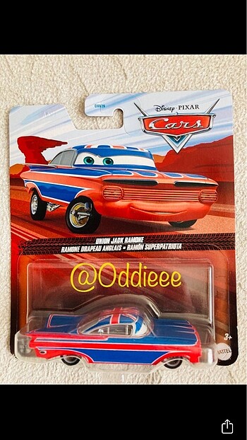 Disney cars Uinon Jack Ramone karakteri