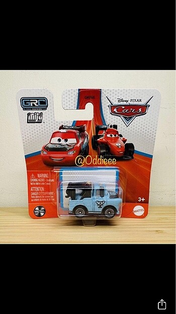 Disney pixar Cars GRC serisi mini Mater karakteri