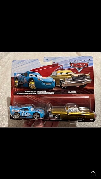 Disney pixar Cars Bling Bling Mcqueen ve Tex ikili set