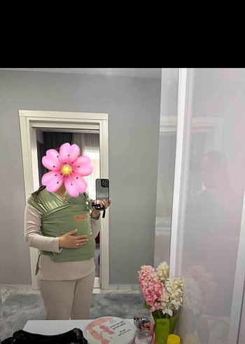 Yeşil Bebek Taşıma Slingi