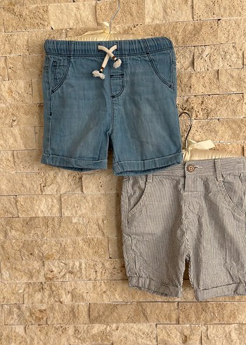 Gri Bağcıklı Erkek Denim Şort