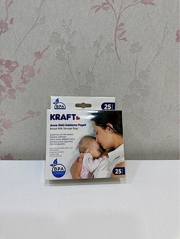 Kraft Anne Sütü Saklama Poşeti