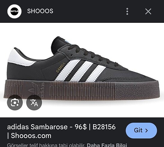 ADİDAS SAMBAROSE KADIN SPOR /GÜNLÜK AYAKKABI