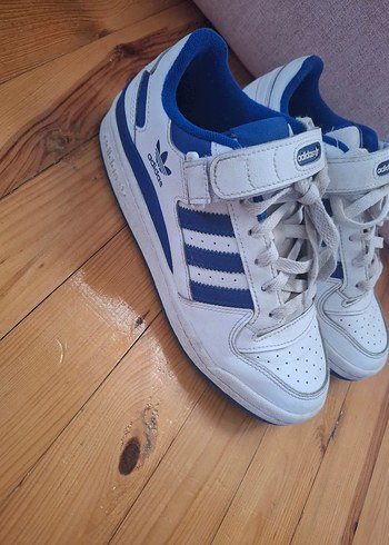 38 Beden Adidas forum low lc Beyaz lacivert Spor Ayakkabı